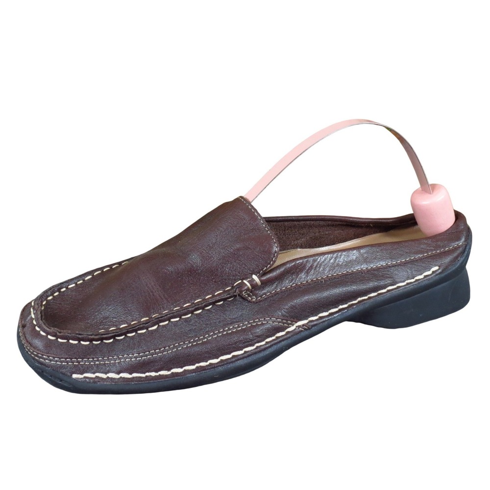 Dockers Blaine Women Mule Slip On Shoe Size 7 Casual Comfort Brown Leather